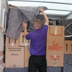 unloading home removals